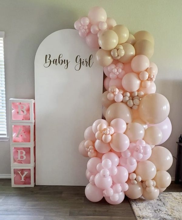 Backdrop Balloons - Baby Girl